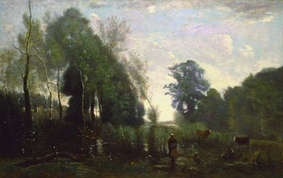 Misty Morning, c.1865 by Jean Baptiste Camille Corot